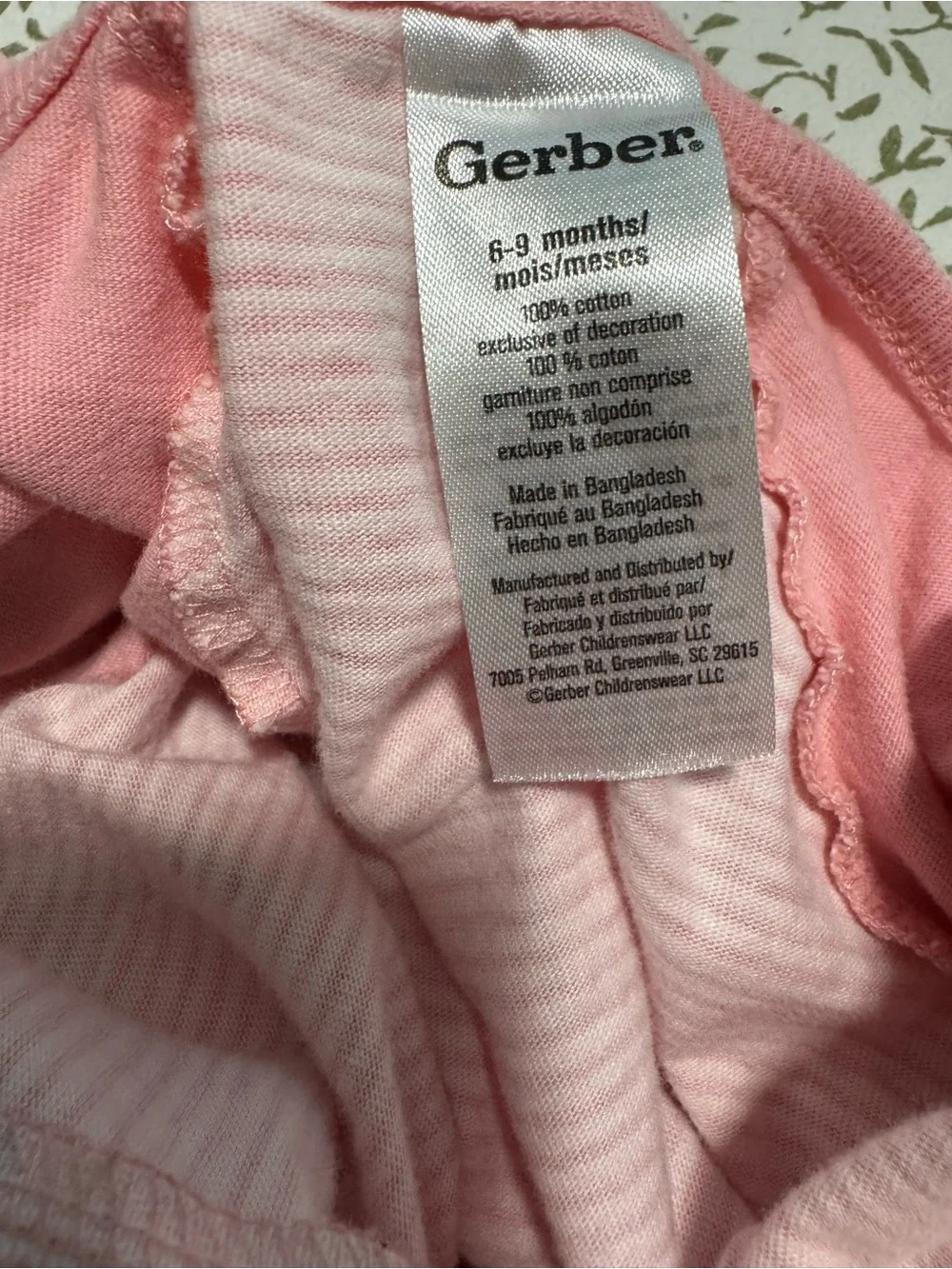 Pink Striped Kitty Footed One-Piece - Baby